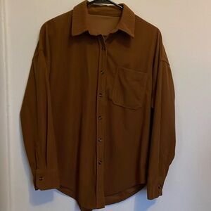 Brown corduroy button down 🫶